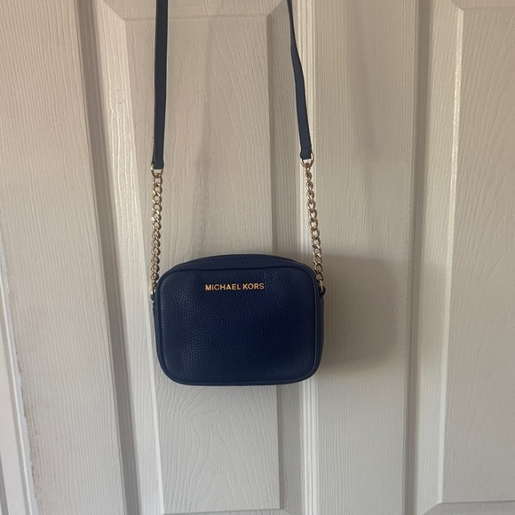 Michael Kors Dark Blue Crossbody Bag - Picture 1 of 4